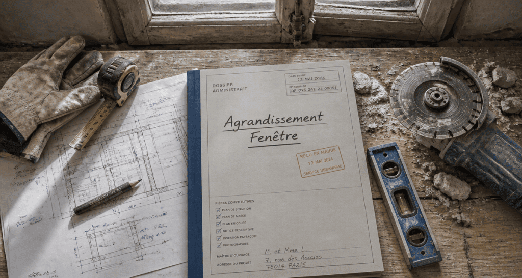 agrandir fenetre outils plans dossier administratif
