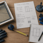 changer un double vitrage outils sur plan de travail