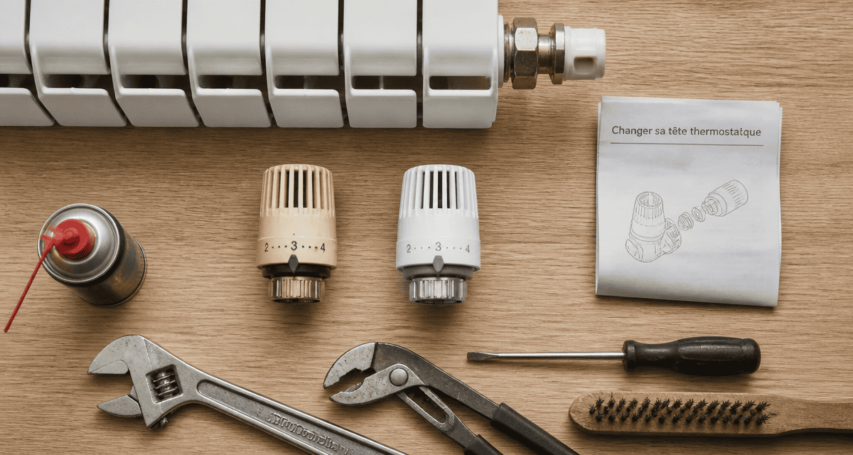 comment changer une tete de robinet thermostatique de radiateur outils et étapes