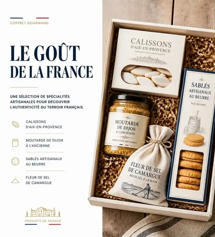 Coffret cadeau de spécialités gastronomiques françaises