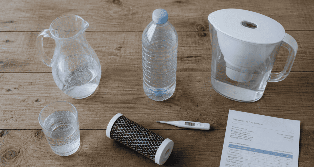 inconvenient de l eau du robinet carafe verre filtre