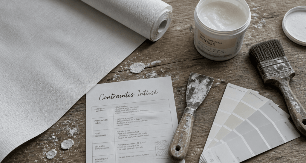 inconvénients papier peint intissé outils matières
