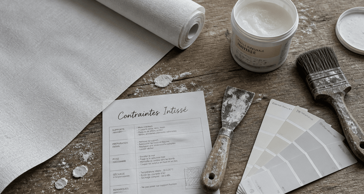 inconvénients papier peint intissé outils matières