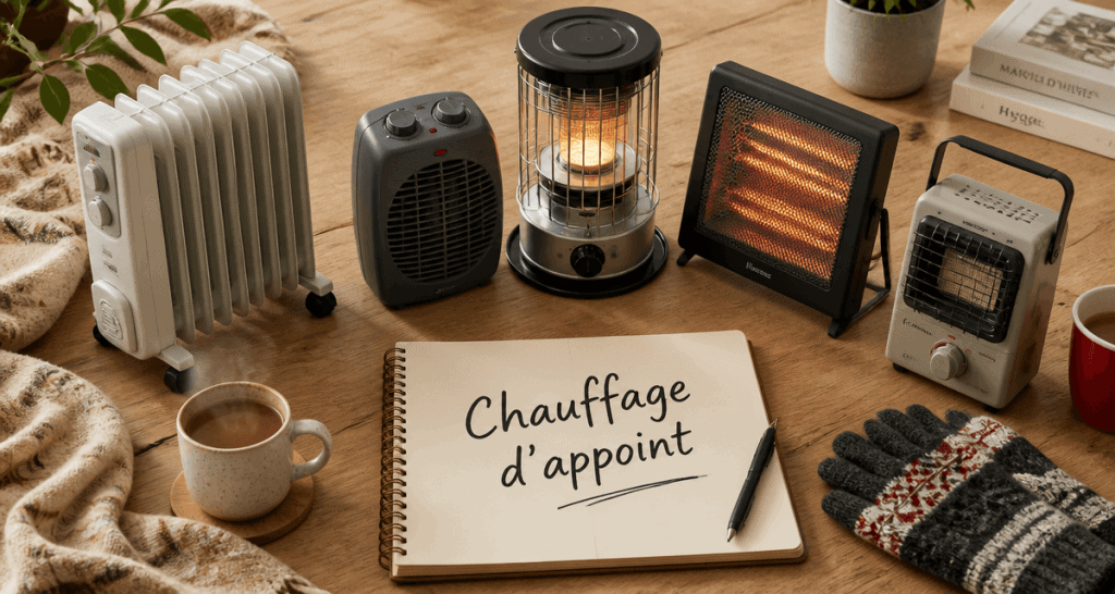 meilleur chauffage d appoint différents modèles sur table