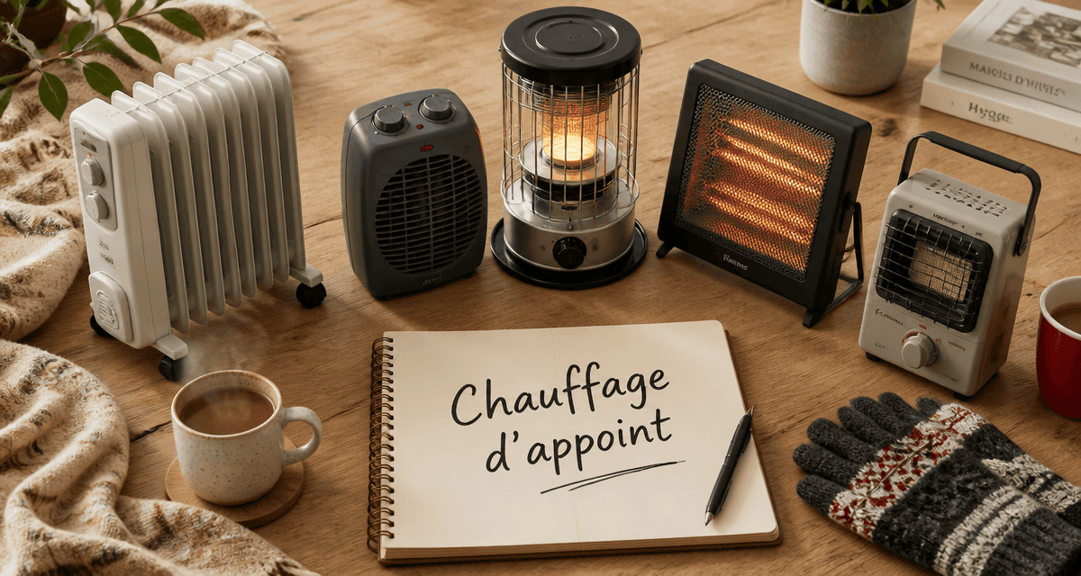 meilleur chauffage d appoint différents modèles sur table