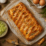 recette avec de la pate feuilletee tresse saumon poireaux