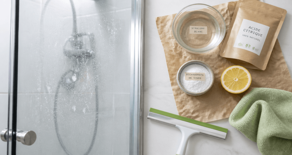 calcaire paroi douche ingrédients naturels