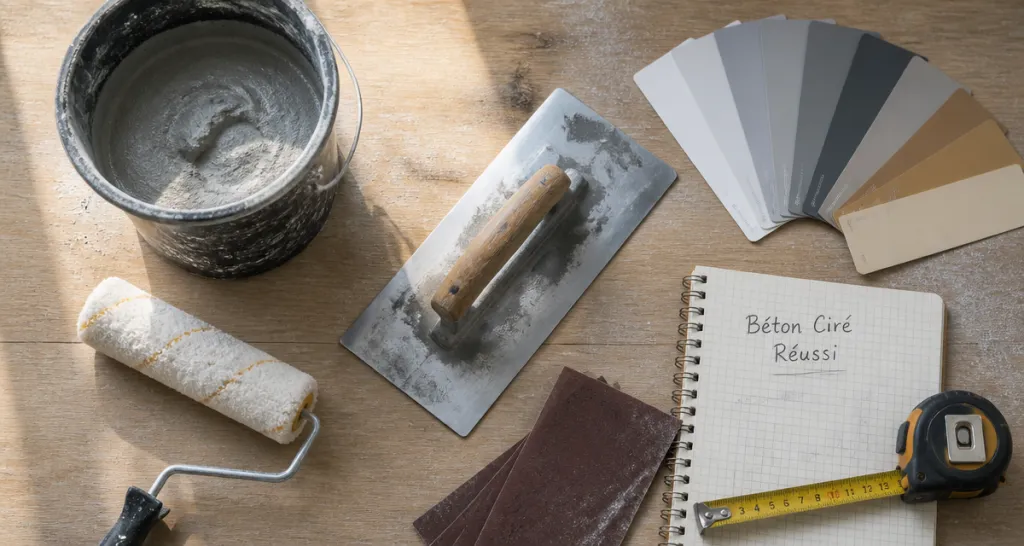 comment faire un beton cire outils et accessoires