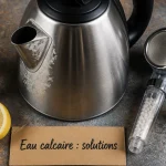 Eau calcaire solution : détartrage au vinaigre, citron et douchette filtrante