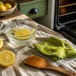 nettoyage four citron cuisine citron éponge