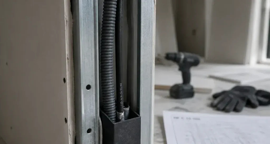 Norme câble sans gaine dans cloison placo : risques et exceptions NF C 15-100