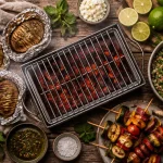 Quel accompagnement avec un barbecue : mini-grill, braises et taboulé frais