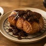 Recette filet mignon de veau gastronomique aux morilles, filet doré et sauce aux morilles