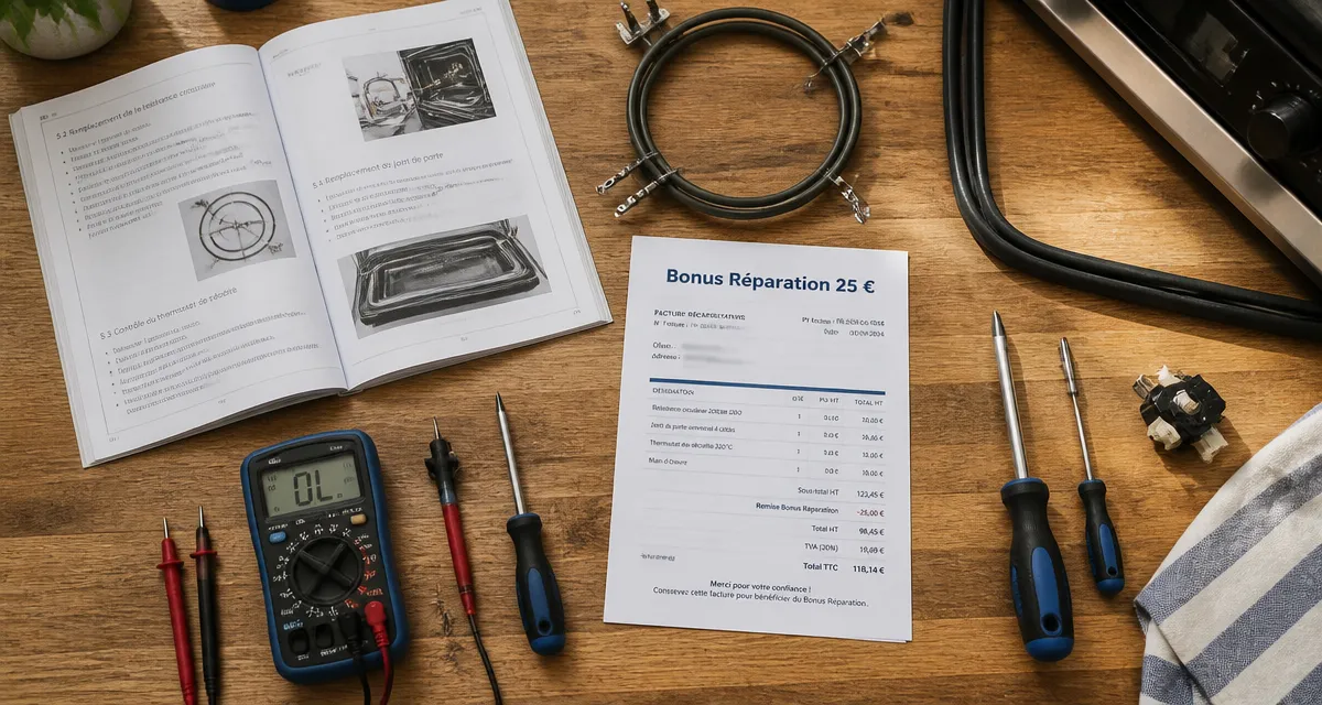 réparation four encastrable outils bonus