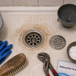 Deboucher la douche : siphon et furet pour eau chaude, calcaire et bouchon