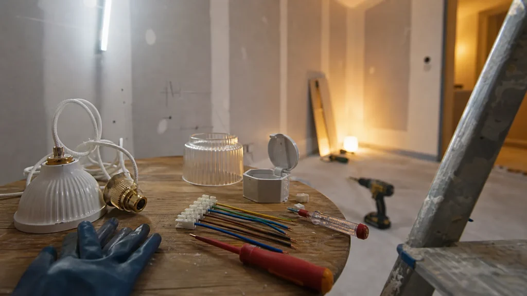 Installer luminaire plafond : câblage et fixation sur plafond placo