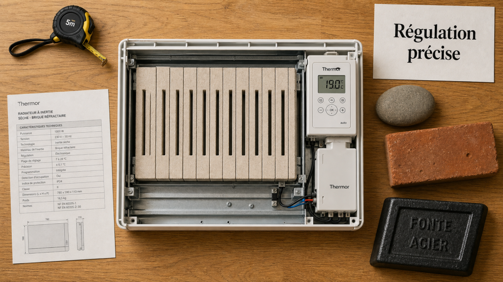 Meilleur radiateur électrique : inertie, puissance et réglages précis