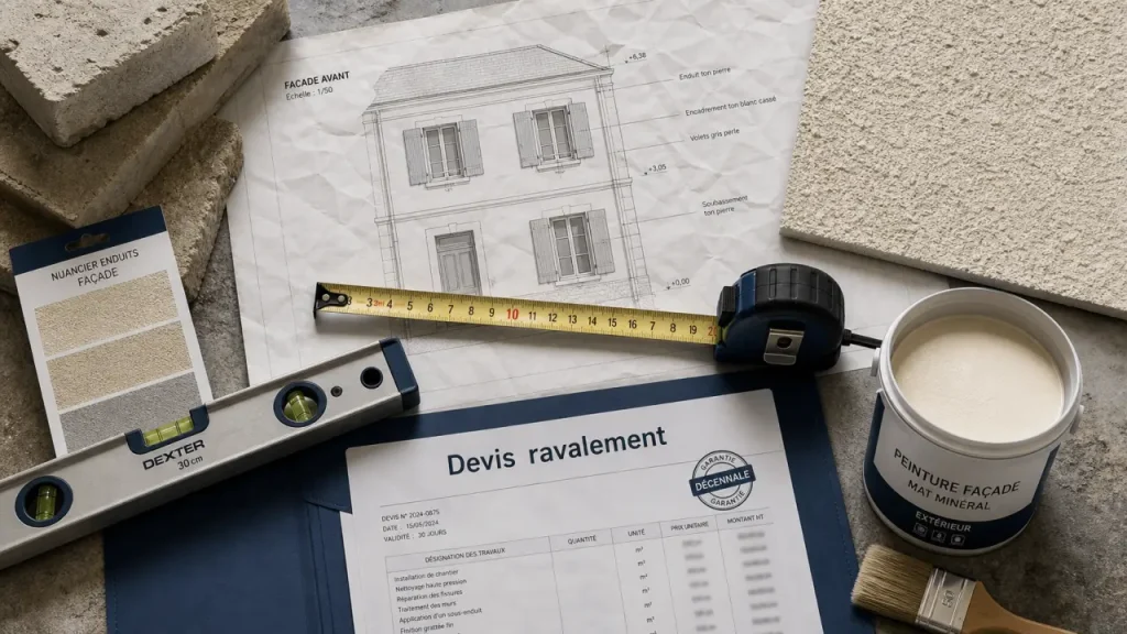Prix ravalement façade maison 100m2