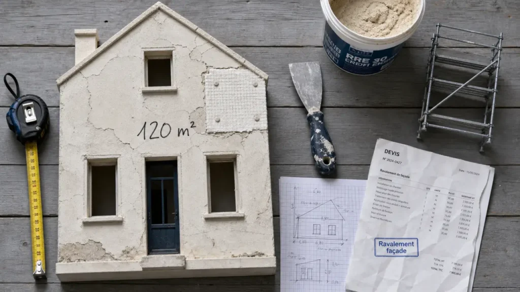 Prix ravalement façade maison 120m2 : 4 800 à 18 000 €