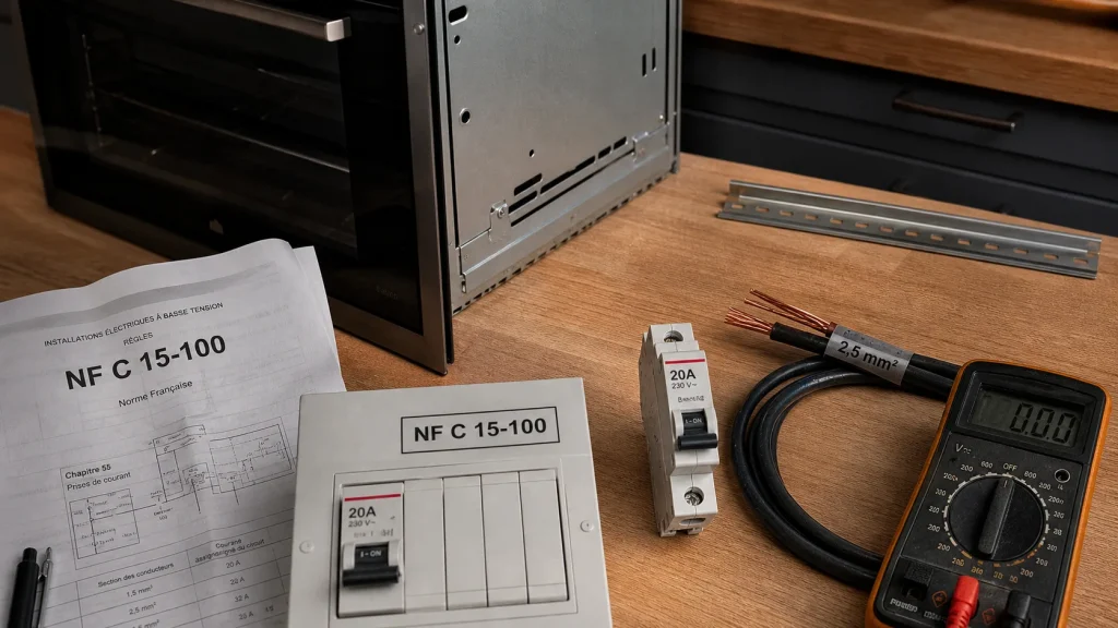 Quel disjoncteur pour un four : 20A ou 32A et câble 2,5 mm²
