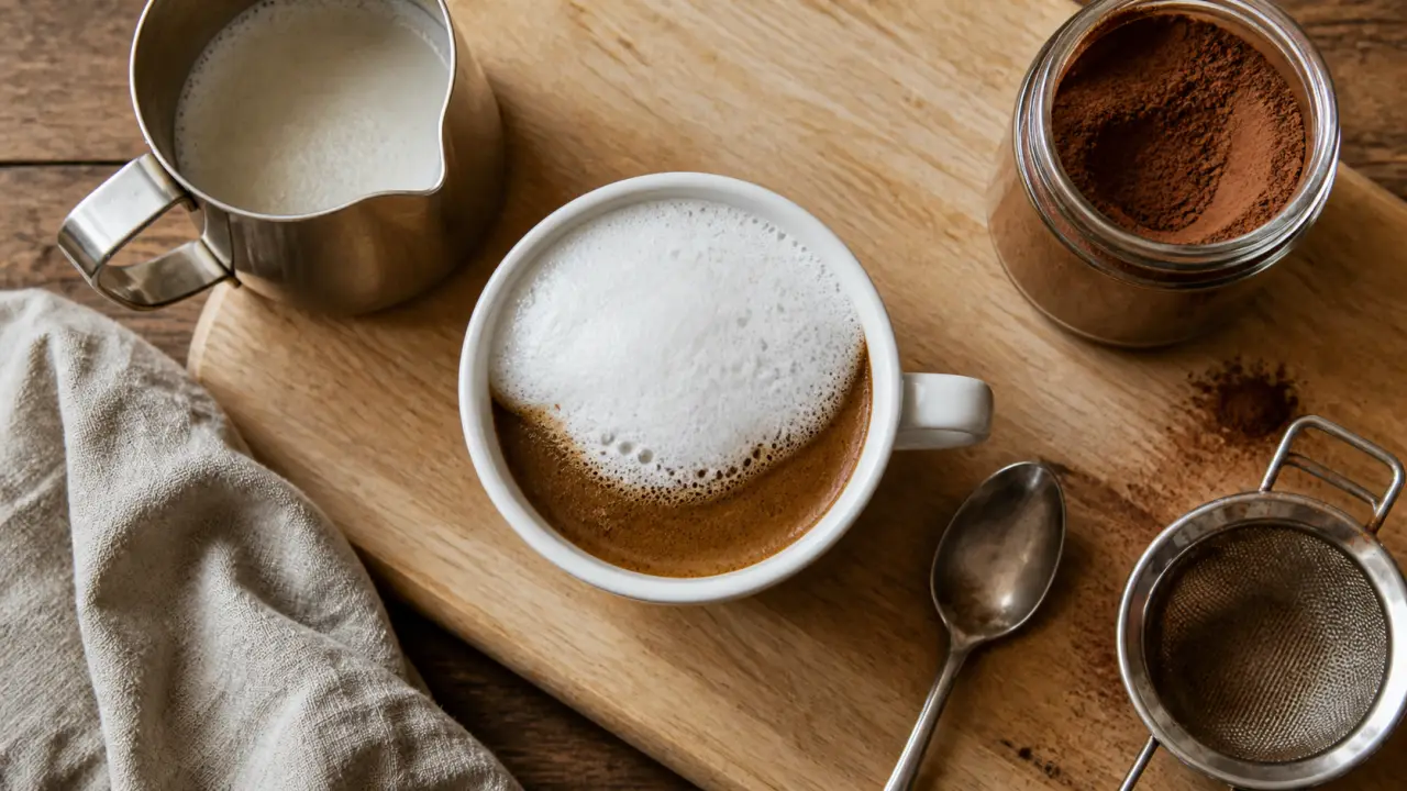 Cappuccino recette maison, mousse dense et espresso