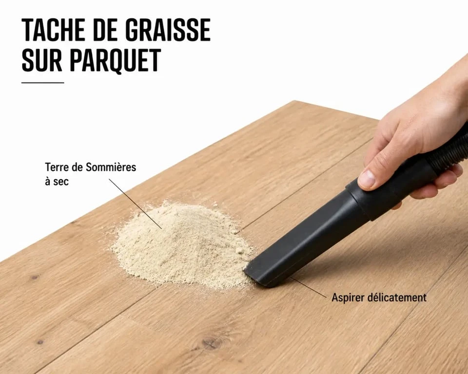 Comment nettoyer un parquet : enlever une tache de graisse sur un parquet avec une méthode douce