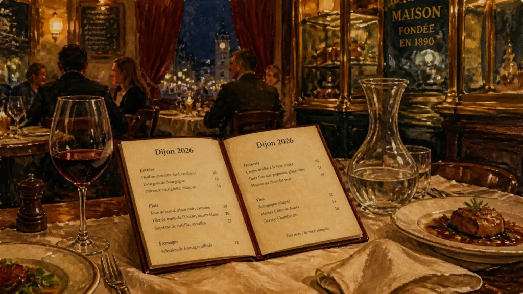 10 restaurants à Dijon et en Côte-d’Or en 2026 : gastronomie, bistronomie et tables bourguignonnes selon l’occasion
