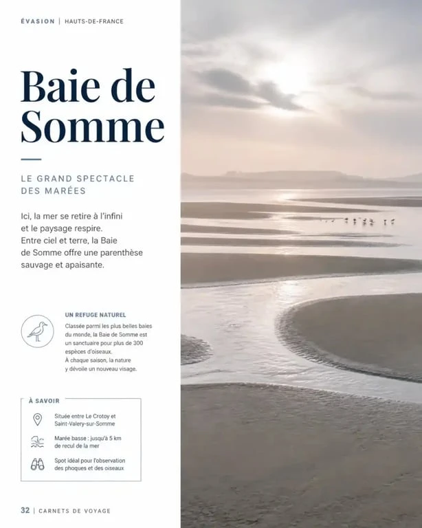 Paysage sauvage de la Baie de Somme pour un week end 3h de lille