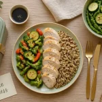 Recettes saines faciles : poêlée express 15 minutes, poulet et quinoa