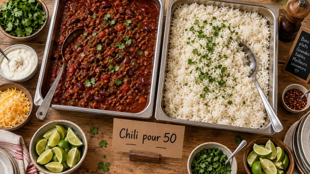 Repas chaud pour 50 personnes : 5 plats faciles à préparer et à réchauffer