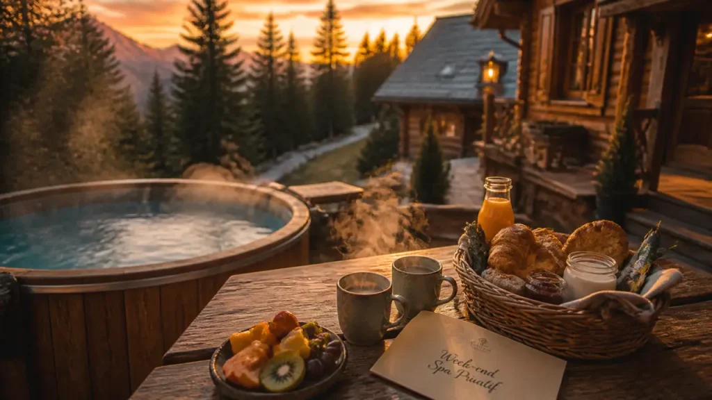 Rhône-Alpes, le cadre idéal pour un week-end amoureux entre spa privatif, lacs et cabanes