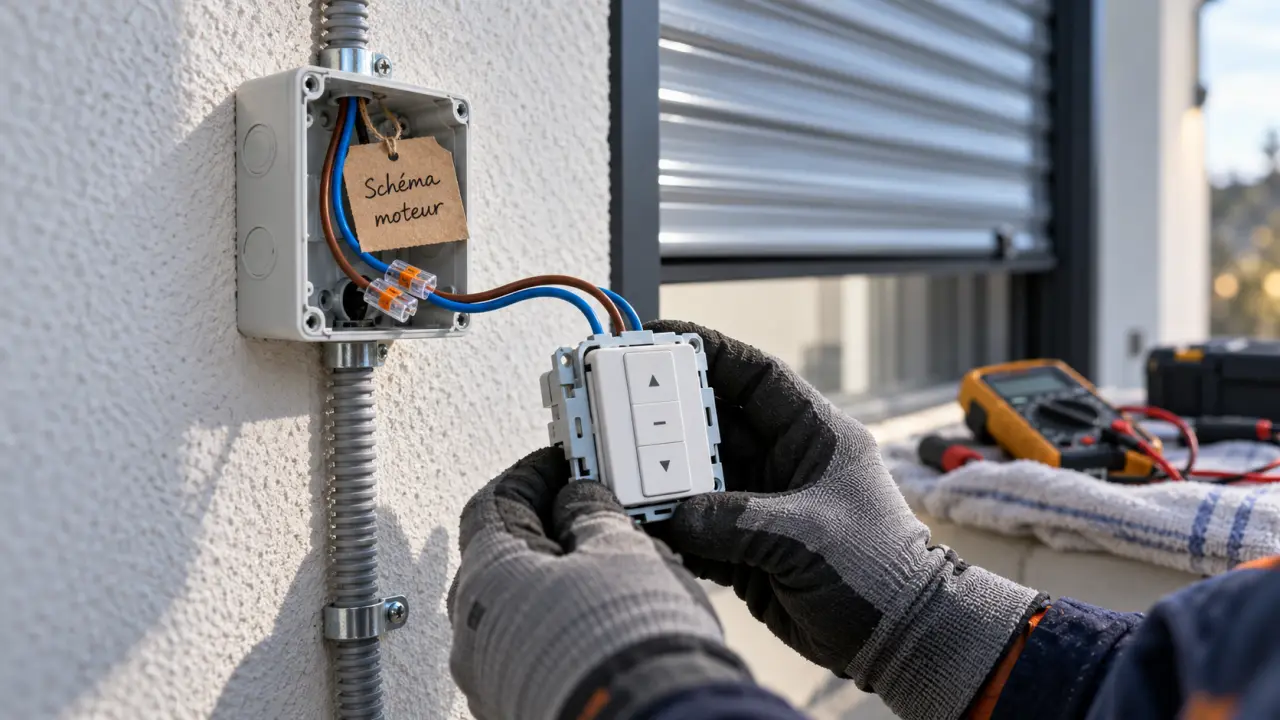 Cablage volet roulant : moteur filaire ou radio avant branchement
