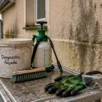 Comment nettoyer une façade de maison : brosse et pulvérisateur sans abîmer l’enduit
