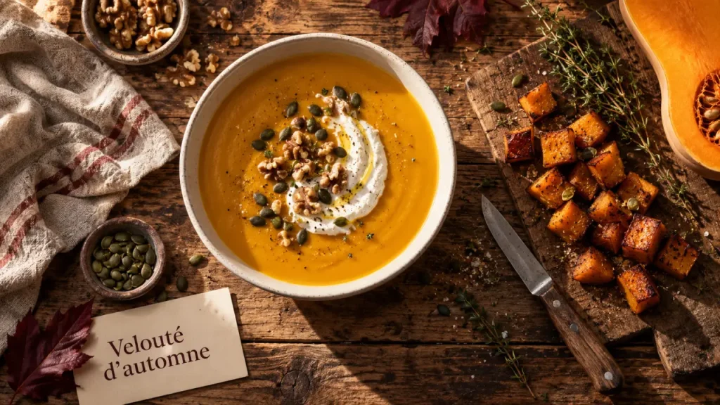 Entrée d’automne : 4 formats chics, du velouté familial à la tartine à partager